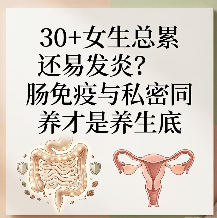 30+女生总累还易发炎？肠免疫与私密同养才是养生底