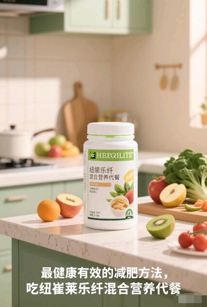 最健康有效的减肥方法，吃纽崔莱乐纤混合营养代餐