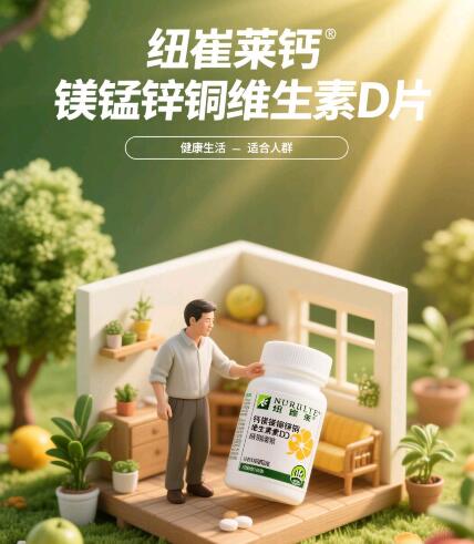纽崔莱钙镁锰锌铜维生素d片，一款能补充钙质的保健品
