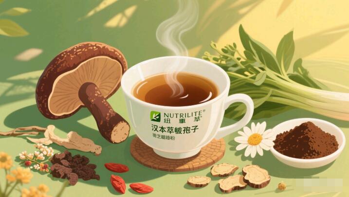 纽崔莱汉本萃破壁灵芝孢子粉，一款增强免疫力守护肝脏健康的产品