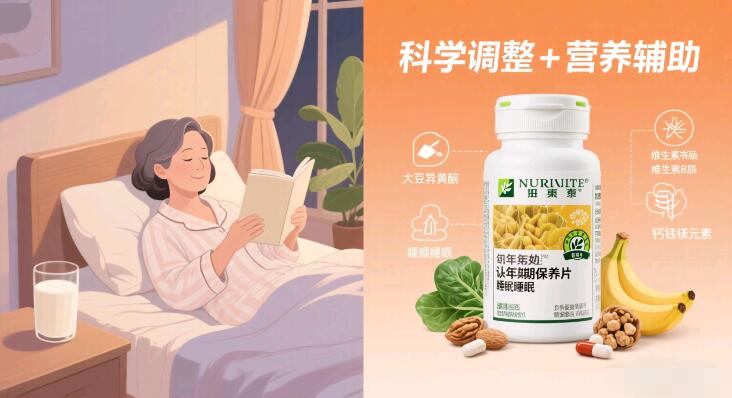 女性更年期总是睡眠障碍怎么办？吃这款纽崔莱产品可调理改善