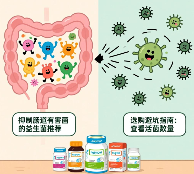 抑制肠道有害菌的益生菌推荐，附选购避坑指南