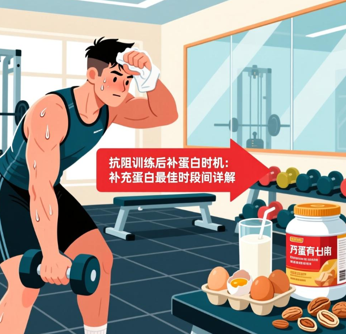 抗阻训练后补蛋白时机:补充蛋白最佳时间段详解