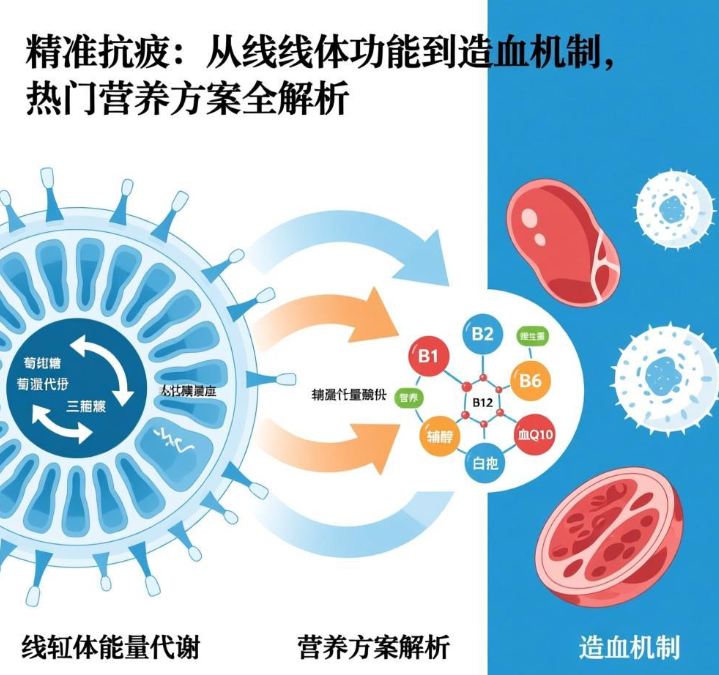 精准抗疲:从线粒体功能到造血机制,热门营养方案全解析