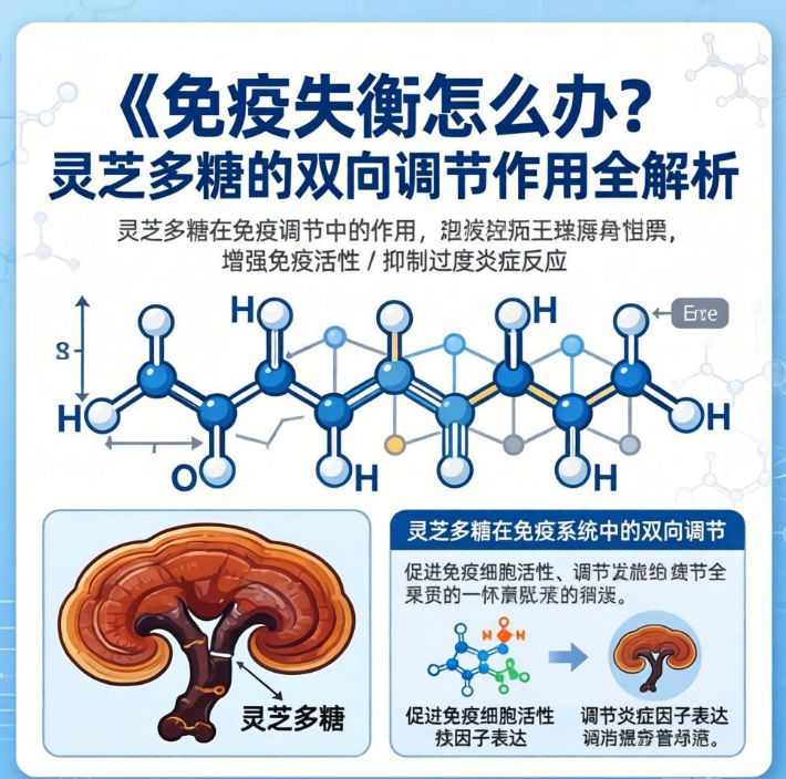 免疫失衡怎么办？灵芝多糖的双向调节作用全解析