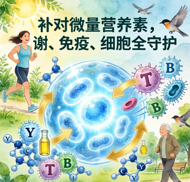 补对微量营养素，代谢、免疫、细胞全守护