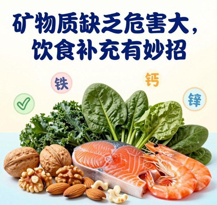矿物质缺乏危害大，饮食补充有妙招
