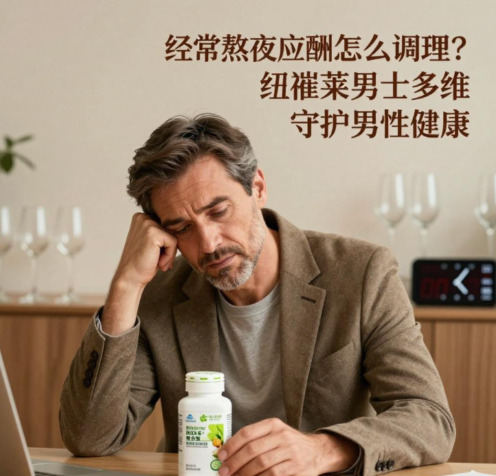 经常熬夜应酬怎么调理？纽崔莱男士多维守护男性健康