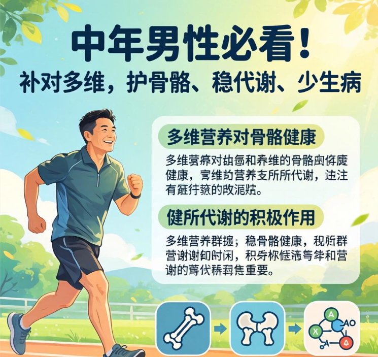 中年男性必看！补对多维，护骨骼、稳代谢、少生病