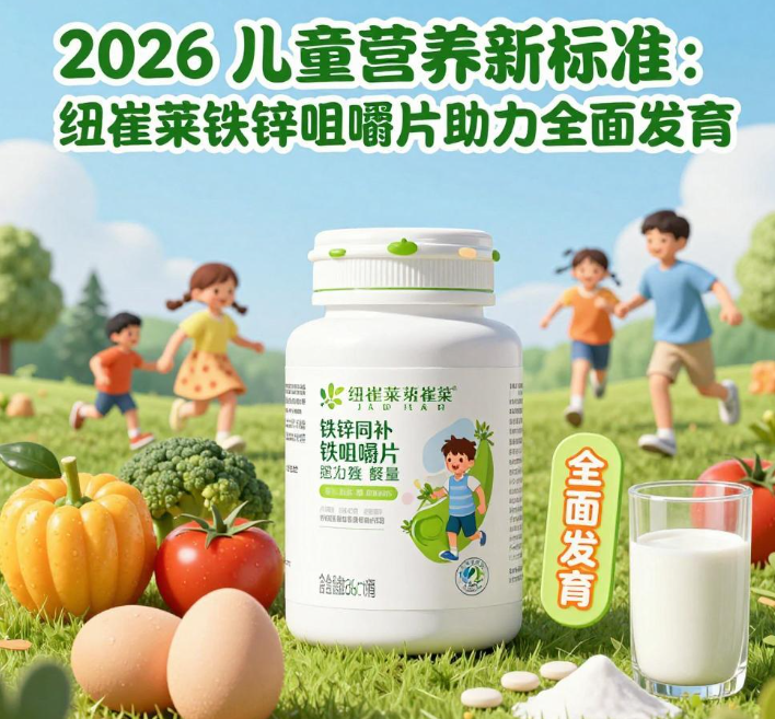 2026儿童营养新标准：铁锌同补是关键，纽崔莱铁锌咀嚼片助力全面发育