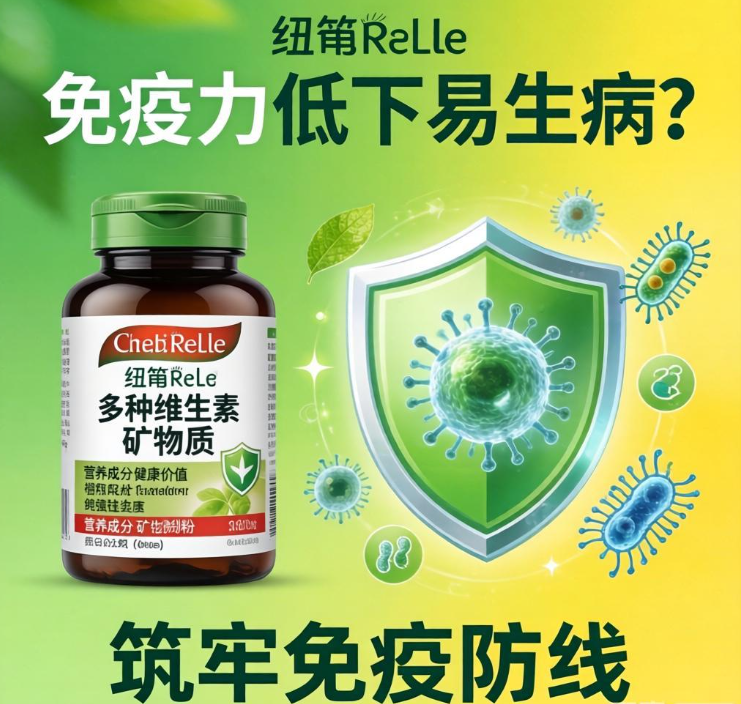 免疫力低下易生病？纽崔莱多种维生素矿物质粉，筑牢免疫防线