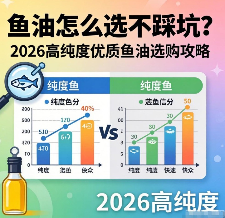 鱼油怎么选不踩坑？2026高纯度优质鱼油选购攻略