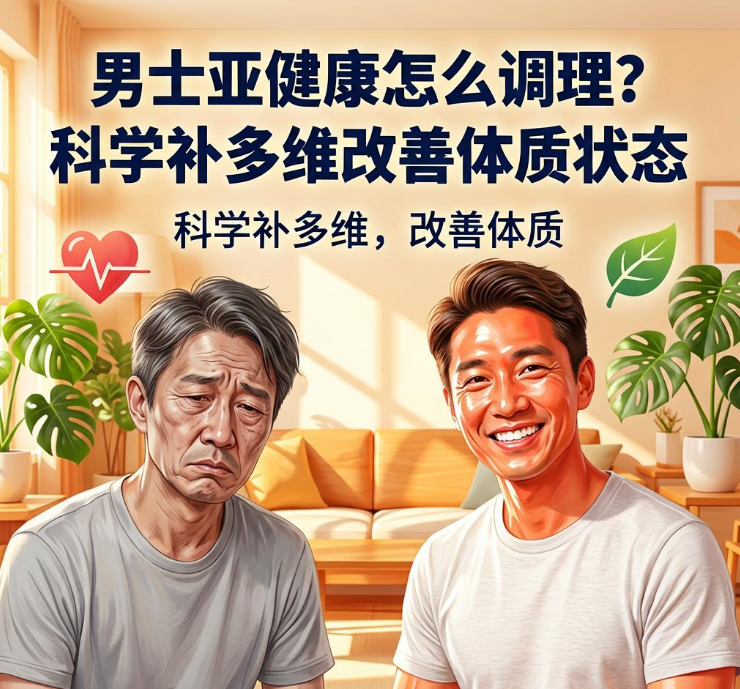 男士亚健康怎么调理？科学补多维改善体质状态