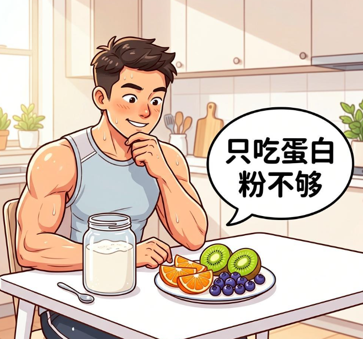 健身男士只吃蛋白粉够吗？多种维生素矿物质对男性增肌恢复和体力的影响