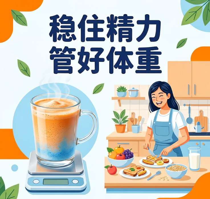 早餐总对付或不吃？每天一杯植物蛋白粉，帮你稳住精力还能管好体重管理