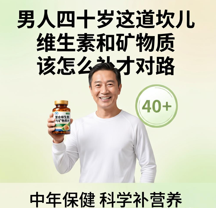 男人四十岁这道坎儿 维生素和矿物质该怎么补才对路