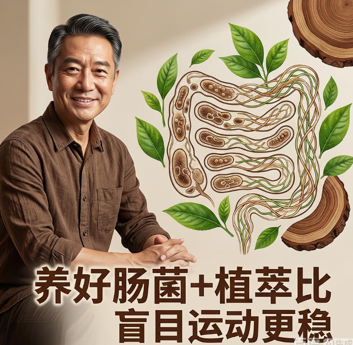 中年发福代谢变慢？养好肠菌+植萃比盲目运动更稳