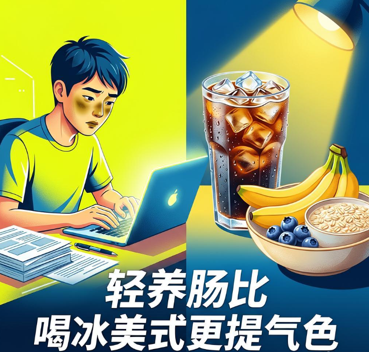 熬夜刷题脸色黄便秘？轻养肠比喝冰美式更提气色