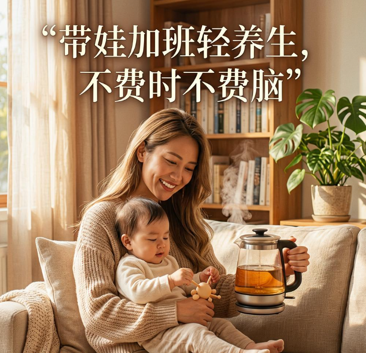 带娃加班两头烧的宝妈？女士轻养生补元气，不费时不费脑