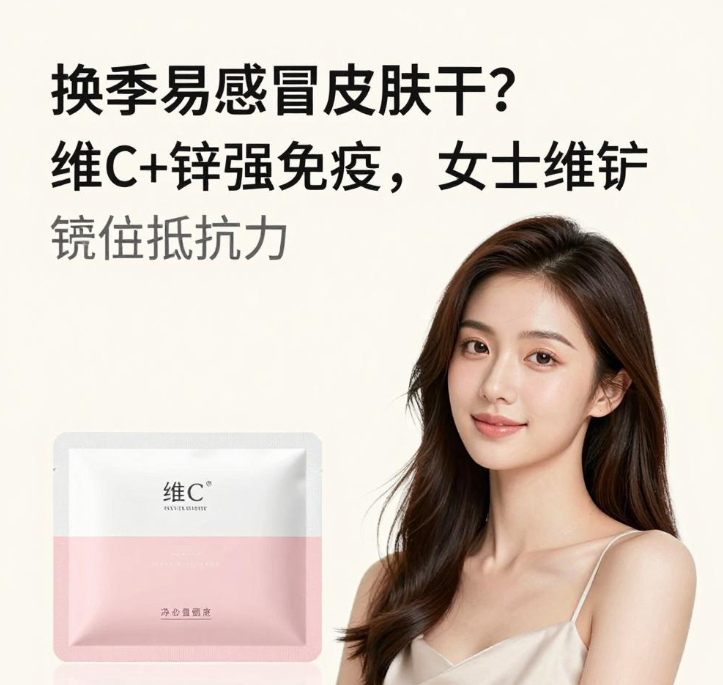 换季易感冒皮肤干？维C+锌强免疫，女士维矿守住抵抗力