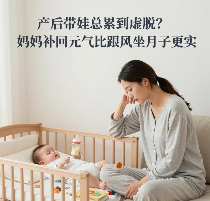 产后带娃总累到虚脱？妈妈补回元气比跟风坐月子更实