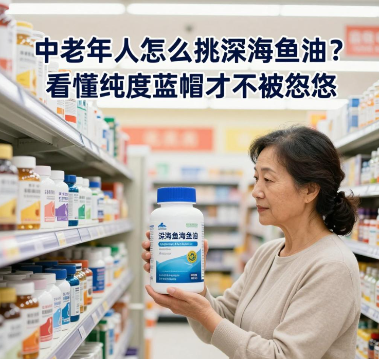 中老年人怎么挑深海鱼油？看懂纯度蓝帽才不被忽悠