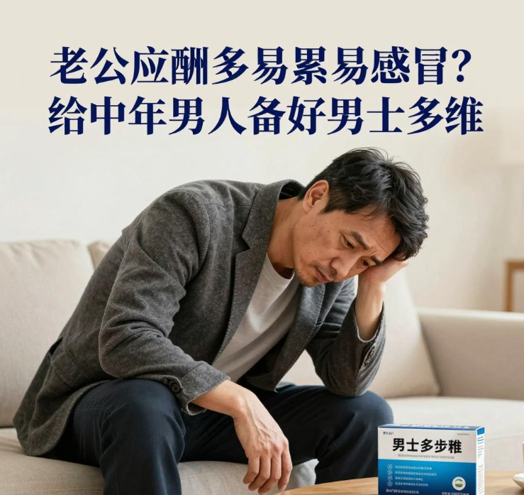 老公应酬多易累易感冒？给中年男人备好男士多维