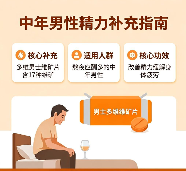 老公应酬多睡眠差给他选哪款男士营养片