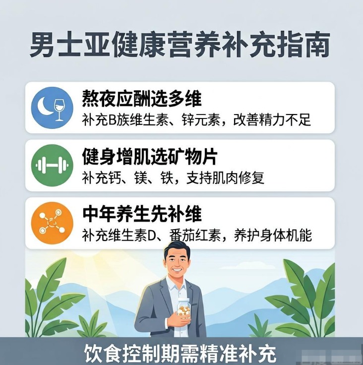 男士养生先养脾胃还是先补维，中医角度看男士多维片怎么用