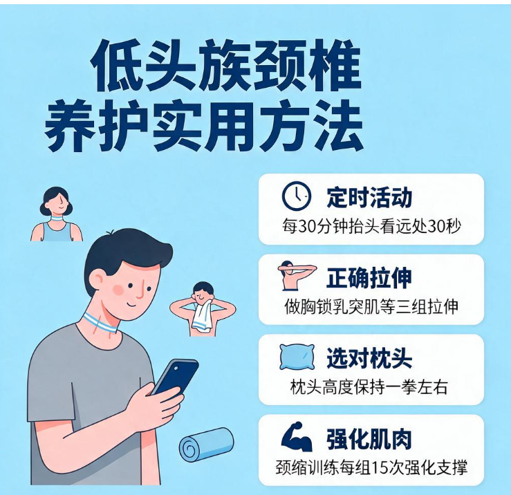 脖子僵硬肩膀酸，低头族的颈椎还有救吗