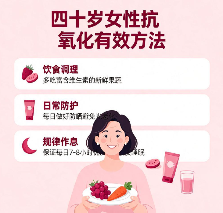 过了四十皮肤松弛，女人怎么抗氧化才有效