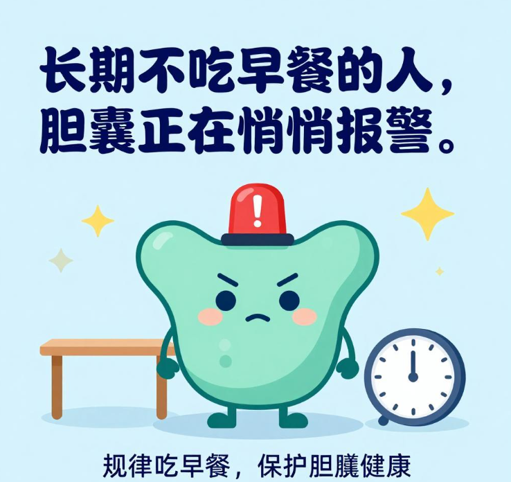 长期不吃早餐的人，胆囊正在悄悄报警