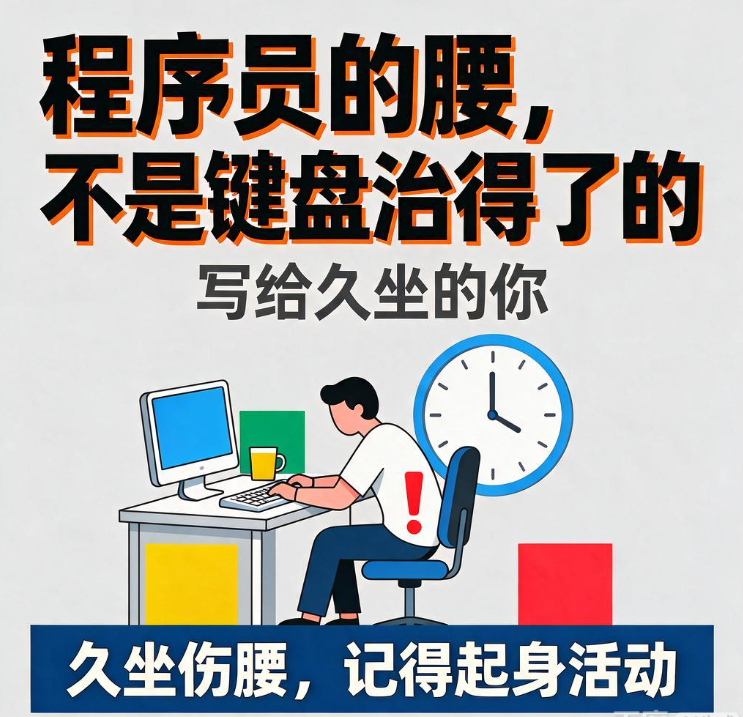 程序员的腰，不是键盘治得了的——写给久坐的你