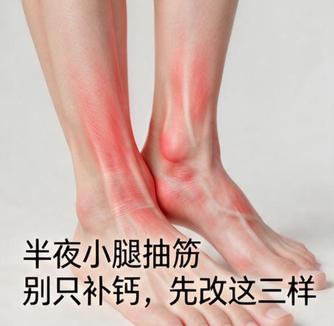半夜小腿抽筋别只补钙，先改这三样