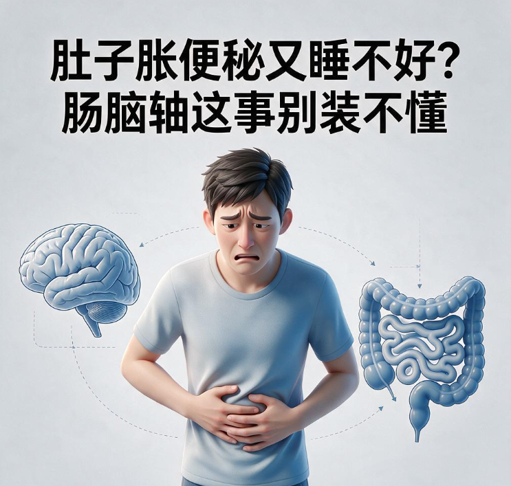 肚子胀便秘又睡不好？肠脑轴这事别装不懂