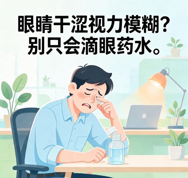 眼睛干涩视力模糊？别只会滴眼药水