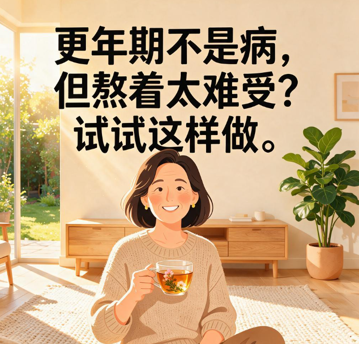 更年期不是病，但熬着太难受？试试这样做
