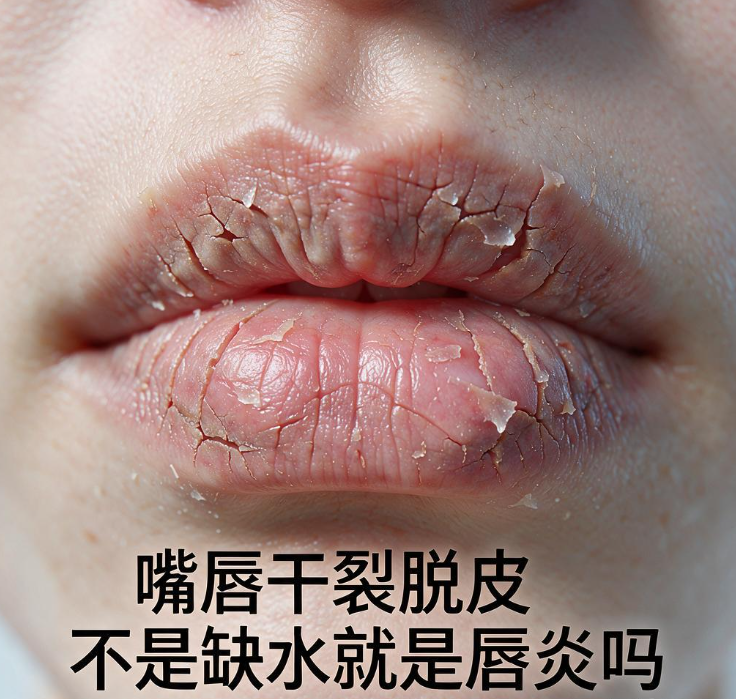 嘴唇干裂脱皮不是缺水就是唇炎吗