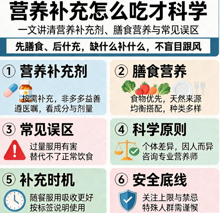 营养补充怎么吃才科学？一文讲清营养补充剂、膳食营养与常见误区