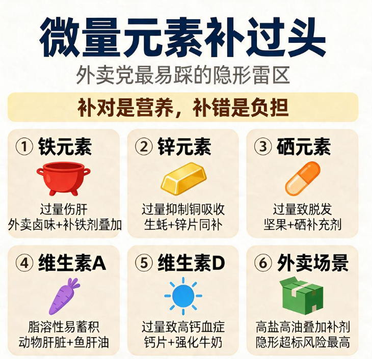 微量元素补过头：外卖党最易踩的隐形雷区