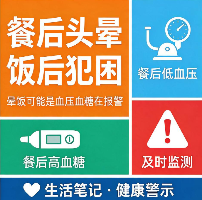 餐后头晕 / 饭后犯困方向，文风换“生活笔记型”