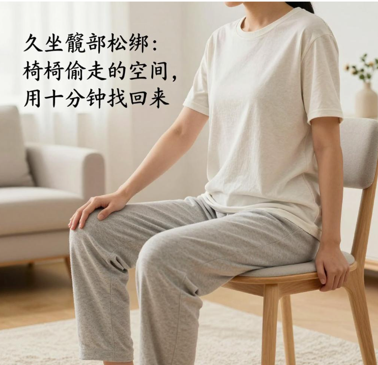 久坐髋部松绑：椅子偷走的空间，用十分钟找回来