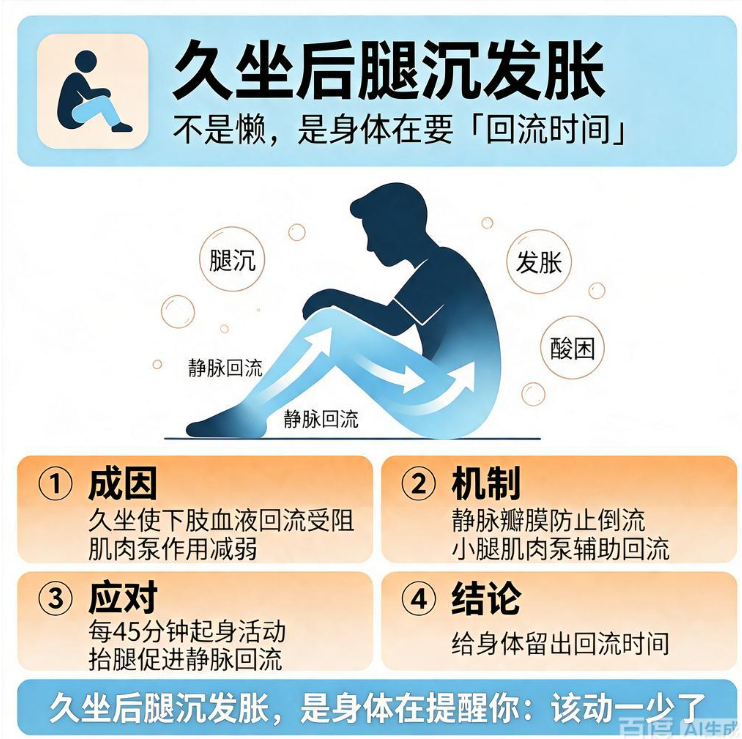 久坐后腿沉发胀：不是懒，是身体在要「回流时间」