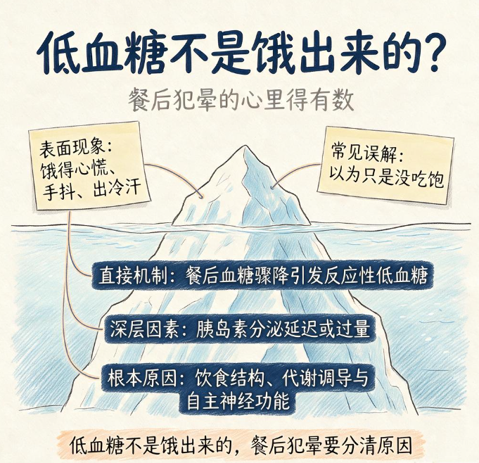 低血糖不是饿出来的？餐后犯晕的心里得有数